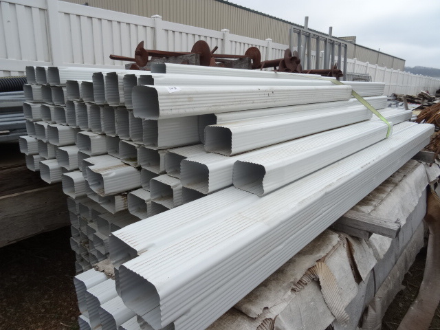 Large pile of 5 x 4 down spouts. 58...