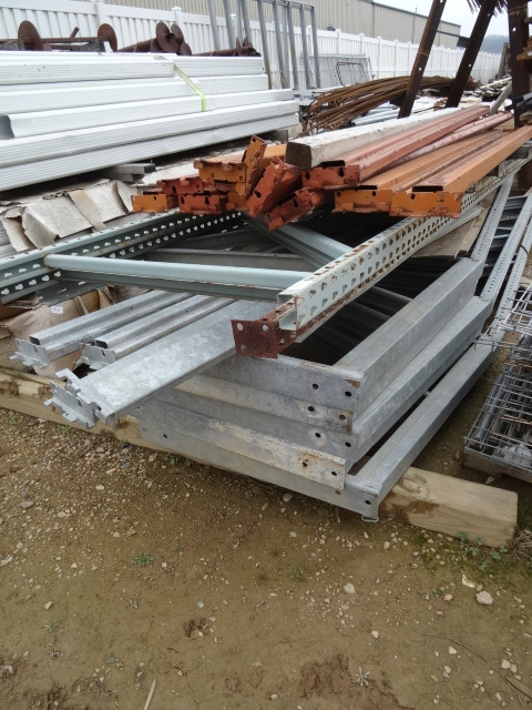 Large pallet of pallet racking. All...