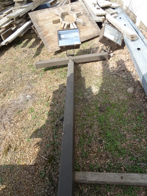26 tall light pole. One solid piec...