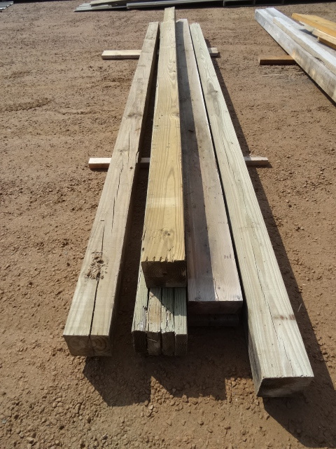 4 green treated posts. 5 12 x 5 1...
