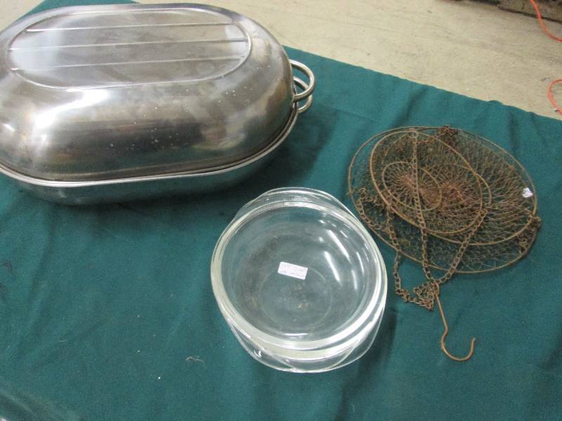 Roaster, Pyrex Glass Casserole Bowl...