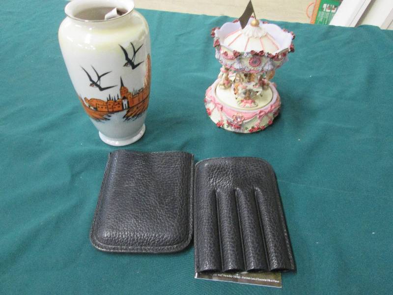 Cigar Holder, Chinese Vase, Carouse...