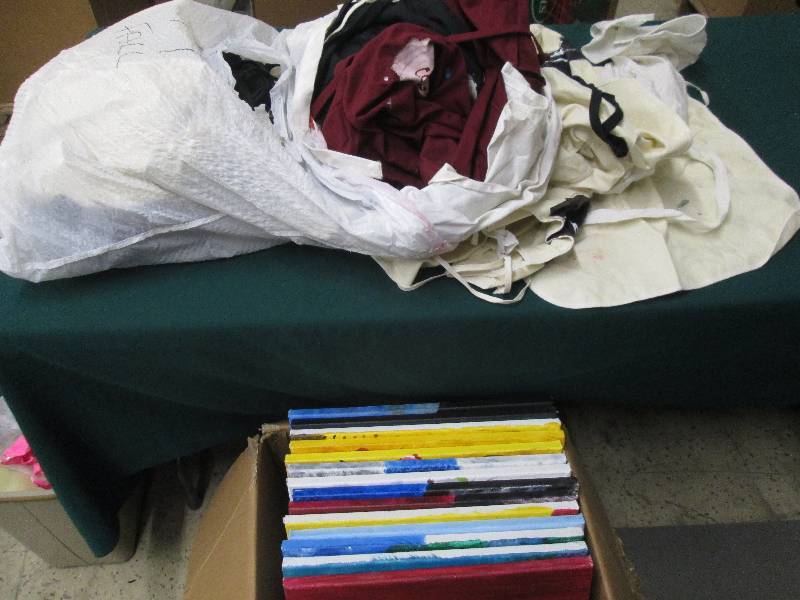 15 Used Paint Canvases,Large Bag of...