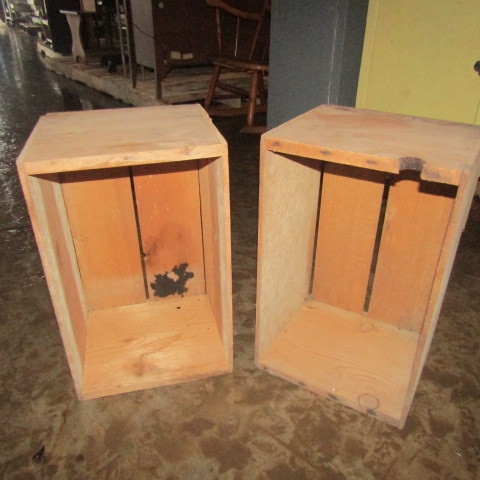 wood boxes