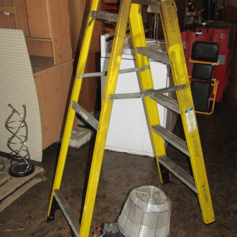 Step ladder & yard light