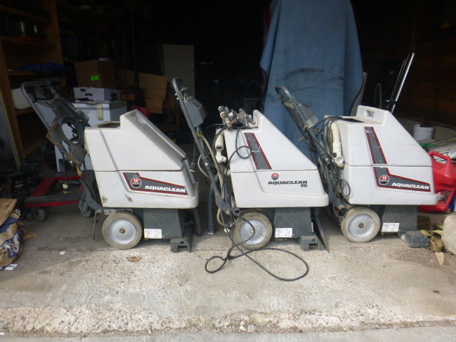 3 Aquaclean Floor Scrubbers