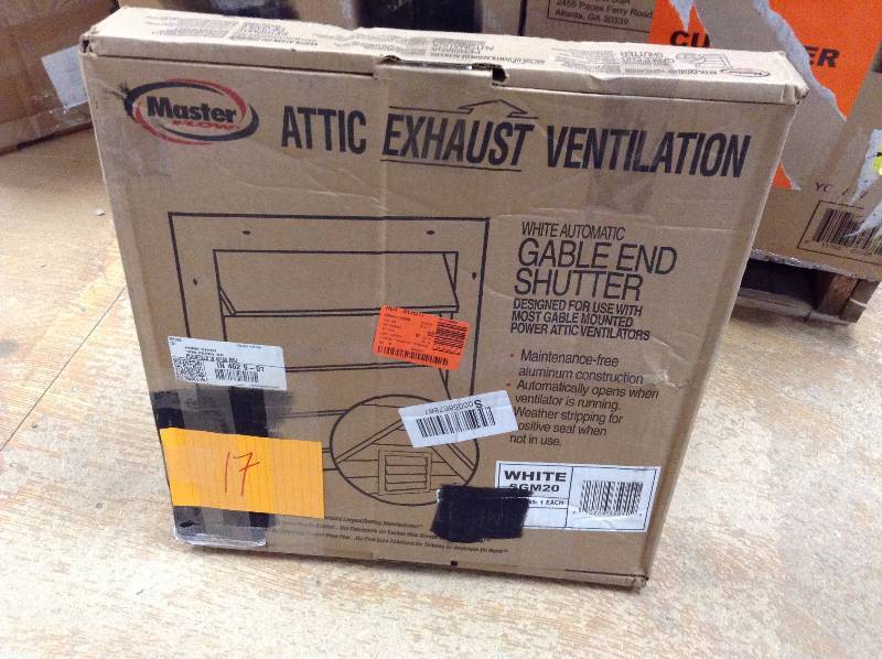 lot 17 image: Master Attic Exhaust Ventillation White SGM20
