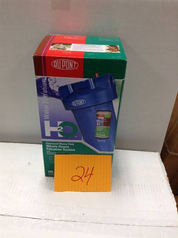 lot 24 image: DuPont Heavy Duty Whole House Water Filtration System