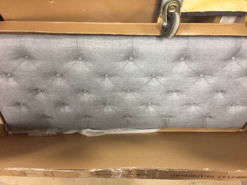 lot 89 image: Baxton Studio BBT6506 Viviana Fabric Headboard BBT6506 LightBeige Full open box never used