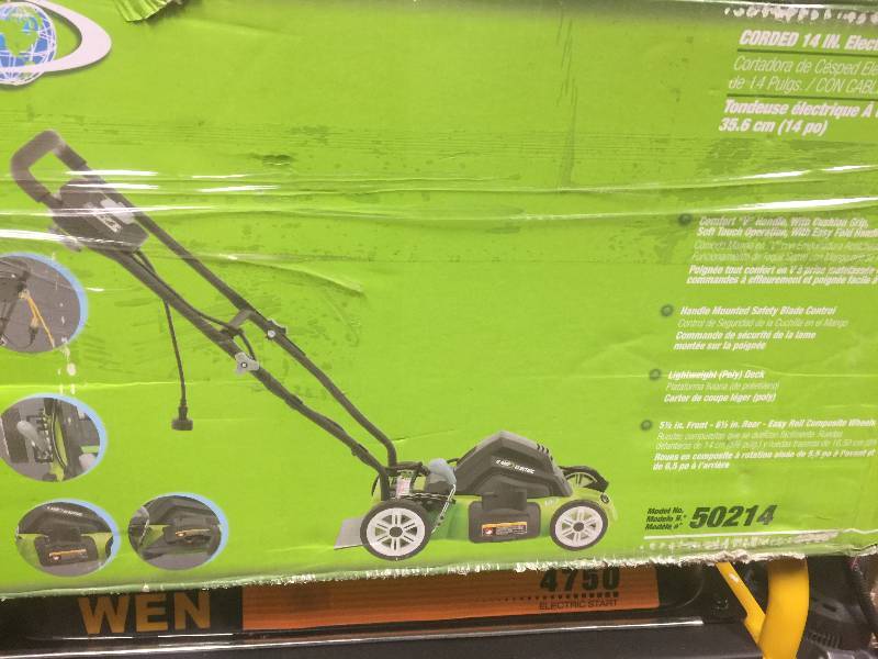 lot 45 image: Earthwise 14 in. 120-Volt Corded Electric Lawn Mowernever used