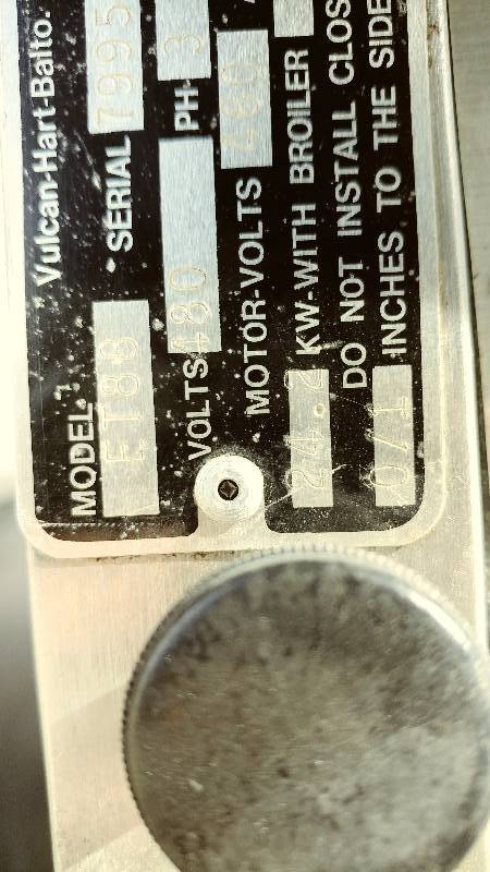 Vulcan-Hart ET-88 Commercial Stainless Electric Convection