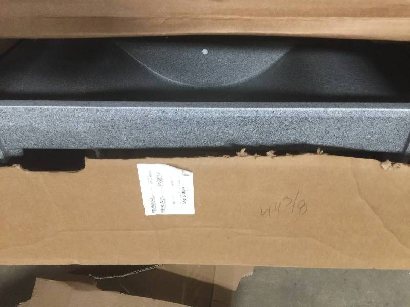 lot 50 image: Swan Contour 37 in. W x 22 in. D x 10-14 in. H Solid-Surface Vanity Top in Gray Granite with Gray Granite Basin never used