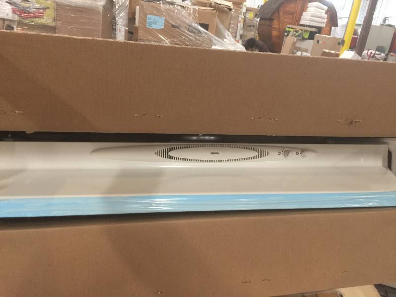 lot 87 image: Broan QT20000 Quiet Hood 42 in. Convertible Range Hood in Biscuit not used
