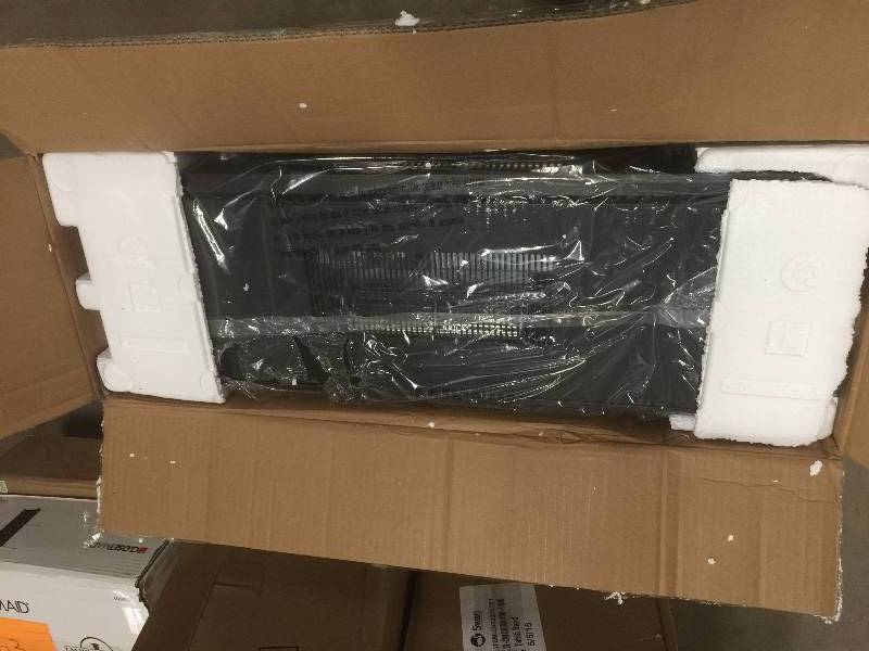 lot 99 image: ClassicFlame 26-In SpectraFire Infrared Electric Fireplace Insert - 26II033FGL not used