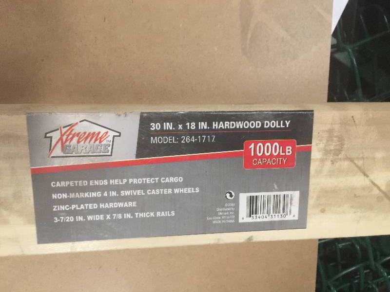 lot 101 image: Xtreme Garage Movers Dolly 1000 Lb Capacity