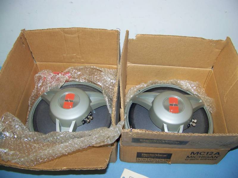 lot 52 image: (2) Electro-Voice (EV), 12, Michigan Speakers in Original Boxes
