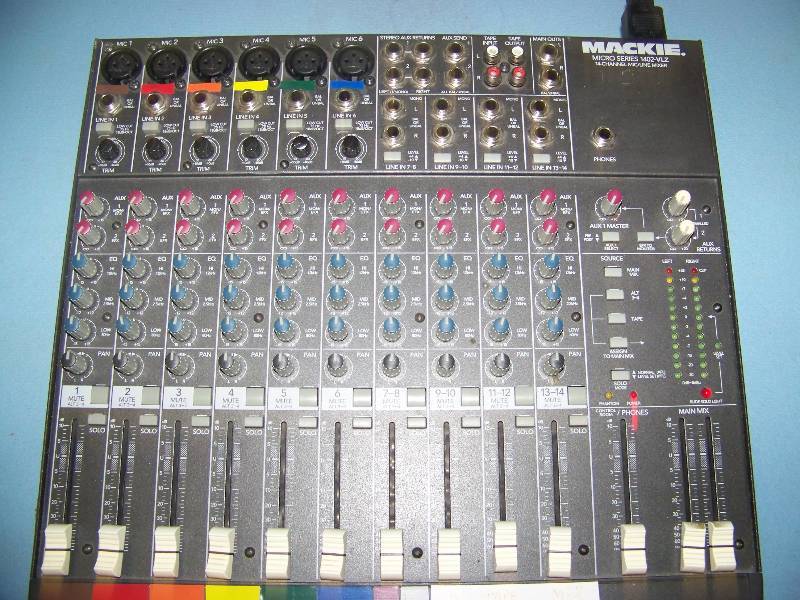 lot 36 image: Mackie, Micro Series, 14-Channel Mic  Line Mixer