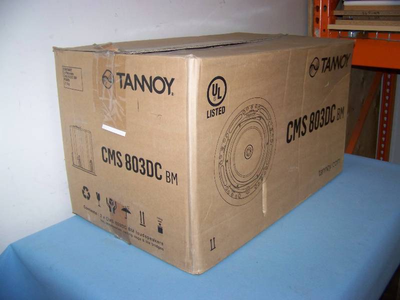 lot 63 image: (1) Tannoy, 8, Full Range, In-Ceiling Loudspeaker  Speaker with Grille and Tile Brackets in Original Box