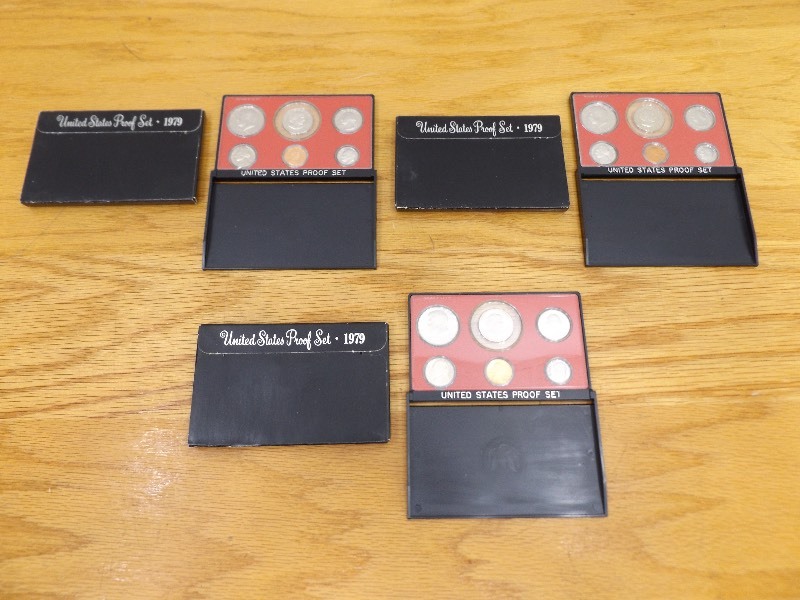 lot 30 image: 3 - 1979 Proof Sets