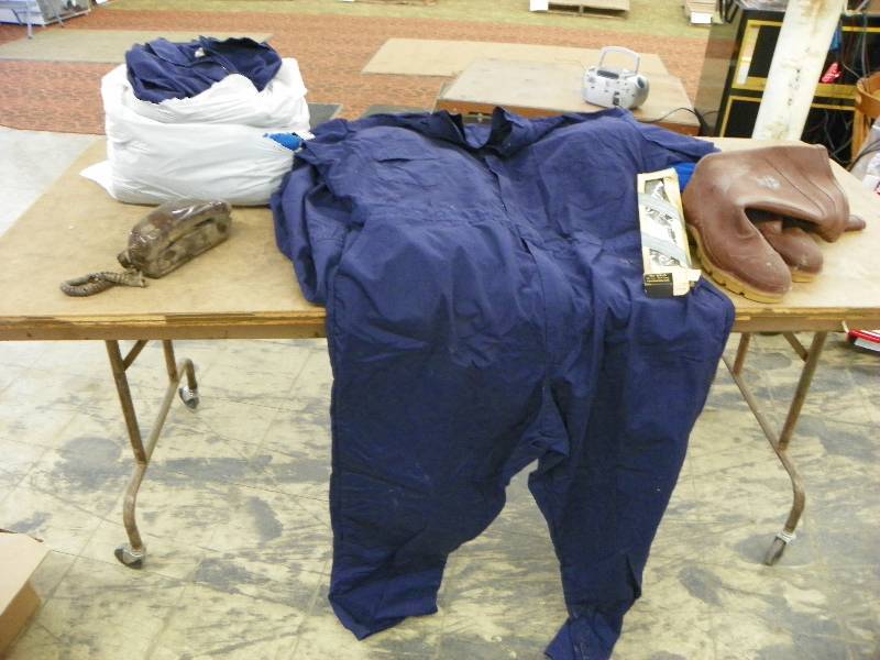 WORK CLOTHES AND BOOTS