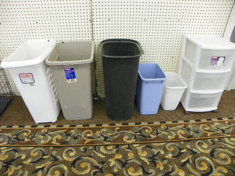 STORAGE CONTAINER, LAUNDRY HAMPER, TRASH CANS