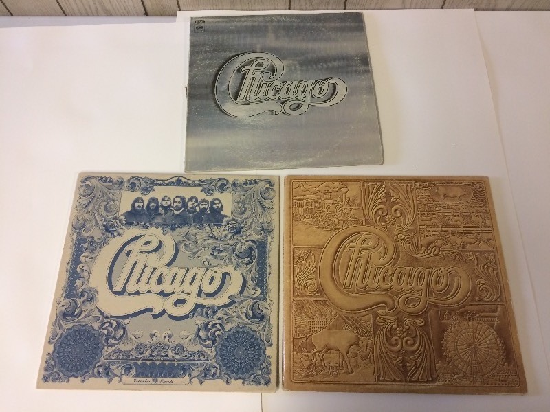 3 Vinyl Record Albums CHICAGO