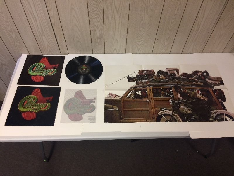 Vinyl Record Album CHICAGO with Poster