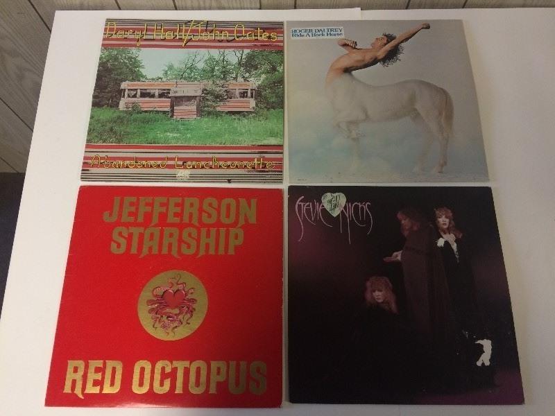 4 Vinyl Record Albums -HALL & OATES, DALTREY, STARSHIP, NICKS