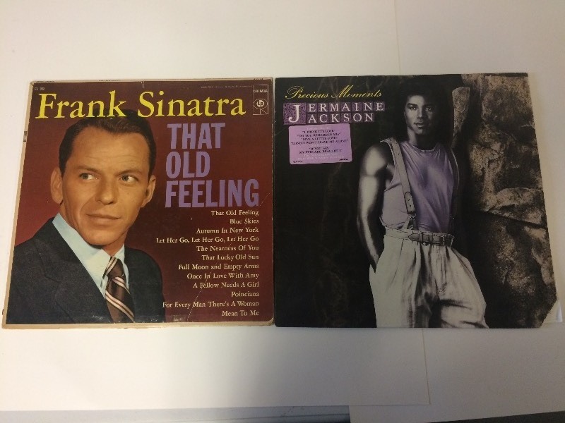 3 Vinyl Record Albums - SINATRA, JACKSON, SATURDAY NIGHT FEVER
