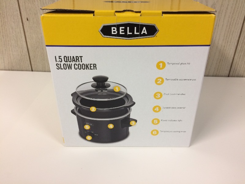 Bella 1.5 Quart Slow Cooker - New