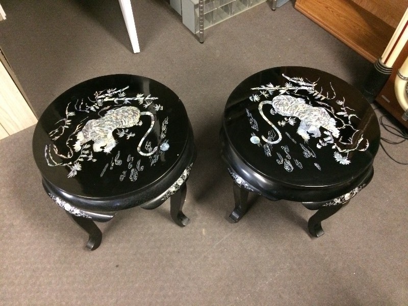 Asian Mother of Pearl Inlaid Tables