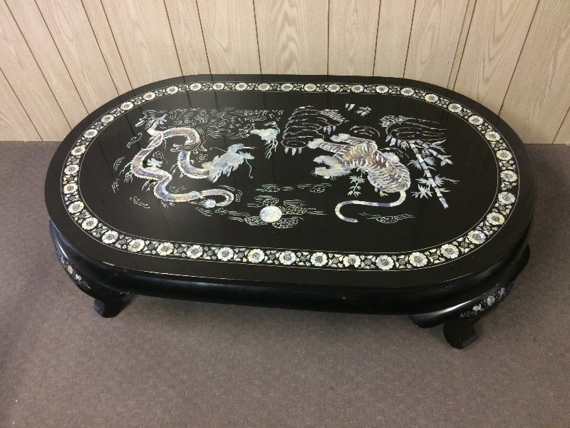 Asian Mother of Pearl Inlaid Table