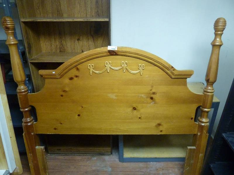 lot 338 image: Wood Headboard