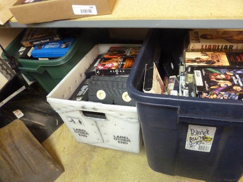 lot 350 image: Very Large VHS Movie Lot