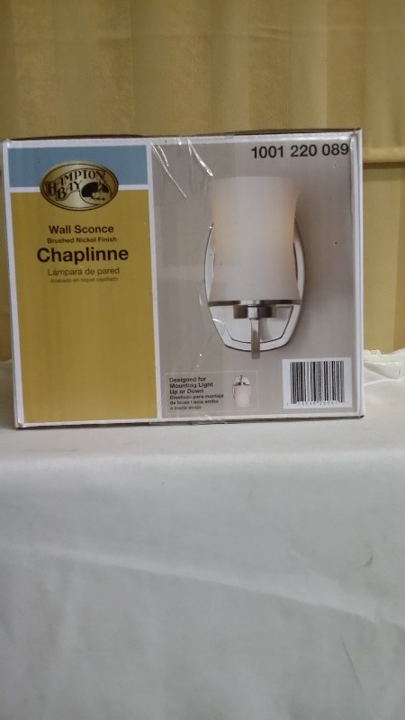Hampton Bay, Chaplinne 1 Light Wall Sconce