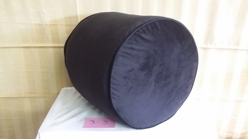 Black Velvet Pouf