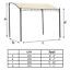 Outdoor Awning or Patio Gazebo, Frame only