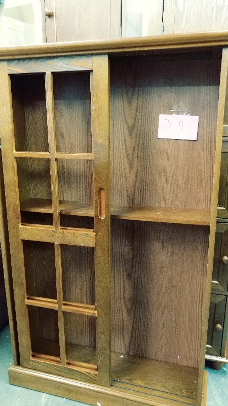 2 door book shelf