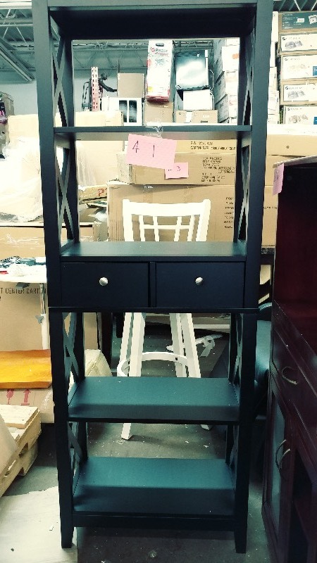 Black Book Shelf with drawers
