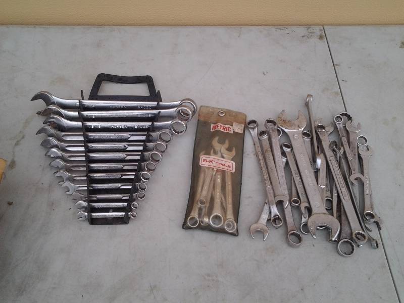 Box Lot Full Of Craftsman, S-K, Thoreson, OpenBox Wrenches (Mertic & S.A.E.)