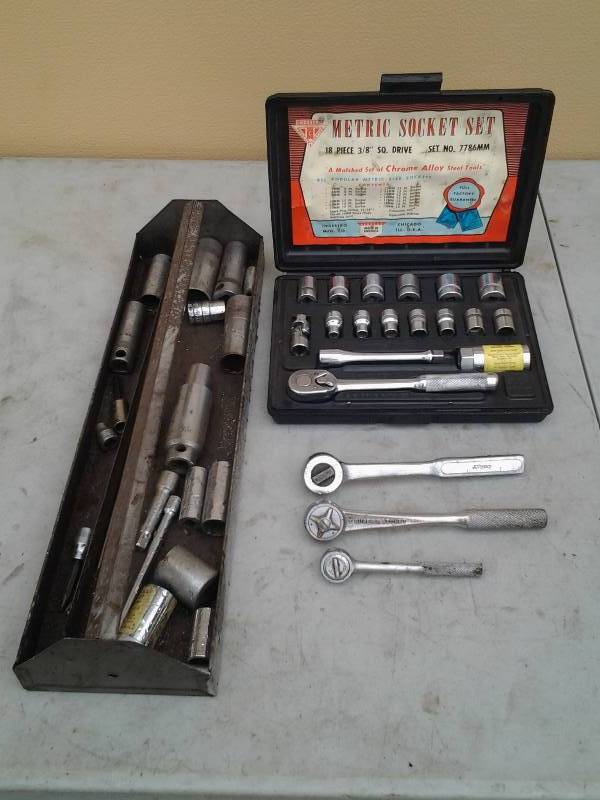 38 Inch Drive Metric Socket Set, Tool Tray With Contents