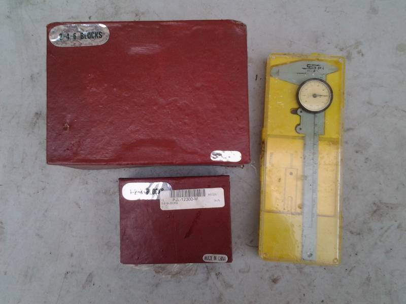 1-2-3 & 2-4-6 Inspection Blocks, & 130 mm Vernier In Case