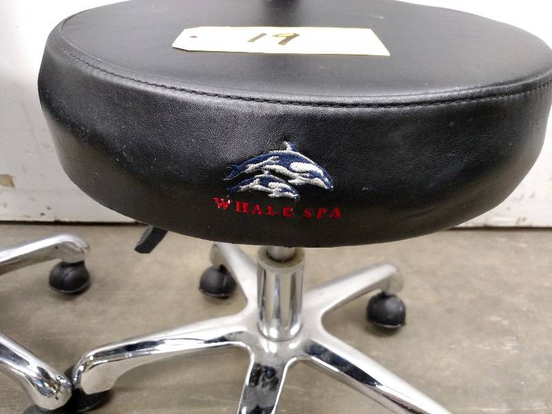(2) Whale Spa Rolling Stools...