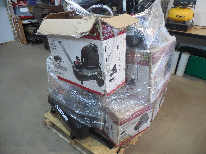 PALLET LOT HUSKY AIR COMPRESSORS
