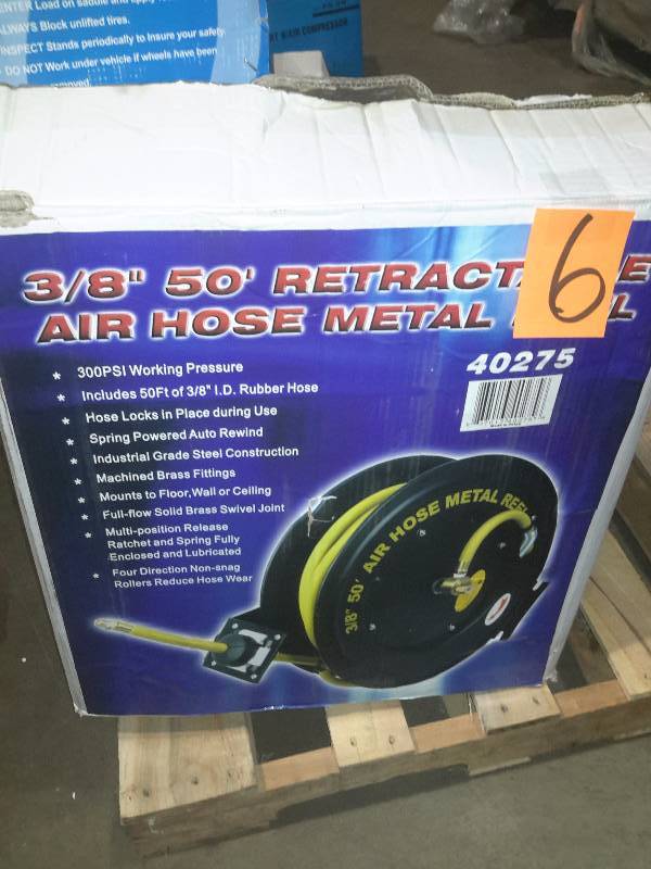 38 in 50 ft Retractable Air Hose