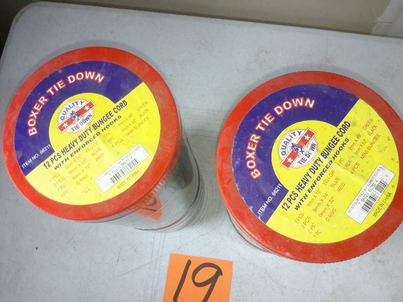 2 containers of Bungee Cords