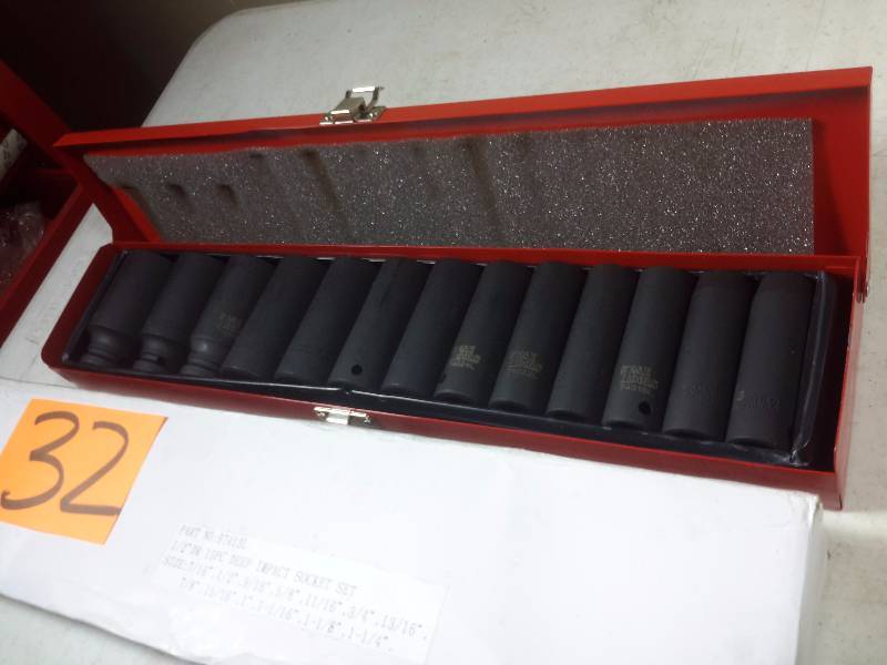 12 in Dr, 13 Piece Deep Impact Socket Set
