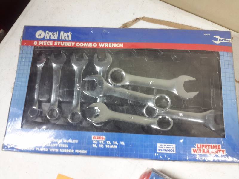 Great Neck Stubby wrench set  Combination Extractor and Drill set 7 piece Star Key Driver Set