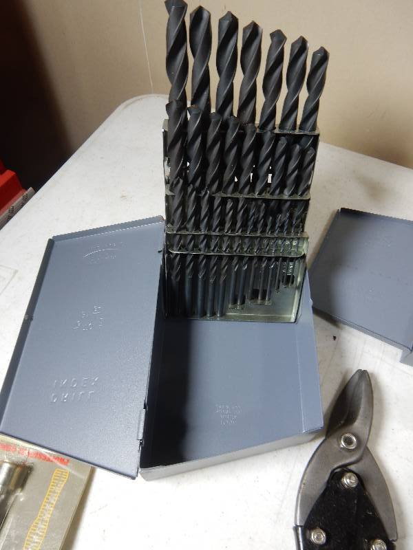 Drill Bits and other tools as pictured.. Look at closeup pictures