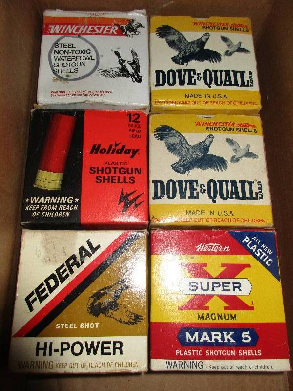 lot 11 image: 6 full boxes of 12 gauge shotgun shells